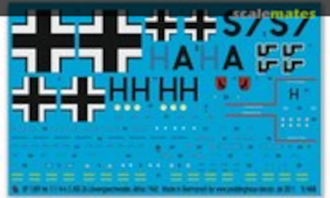 1:48 He 111 H-6 3./KG 26 Afrika 1942 (Peddinghaus-Decals EP 1389) EP 1389