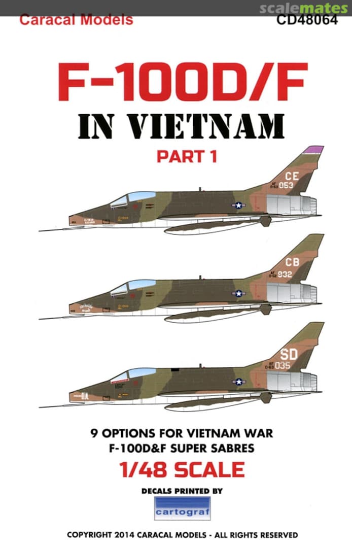 Boxart F-100 "Hun" in Vietnam - Part 1 CD48064 Caracal Models Boxart F-100 "Hun" in Vietnam - Part 1 CD48064 Caracal Models