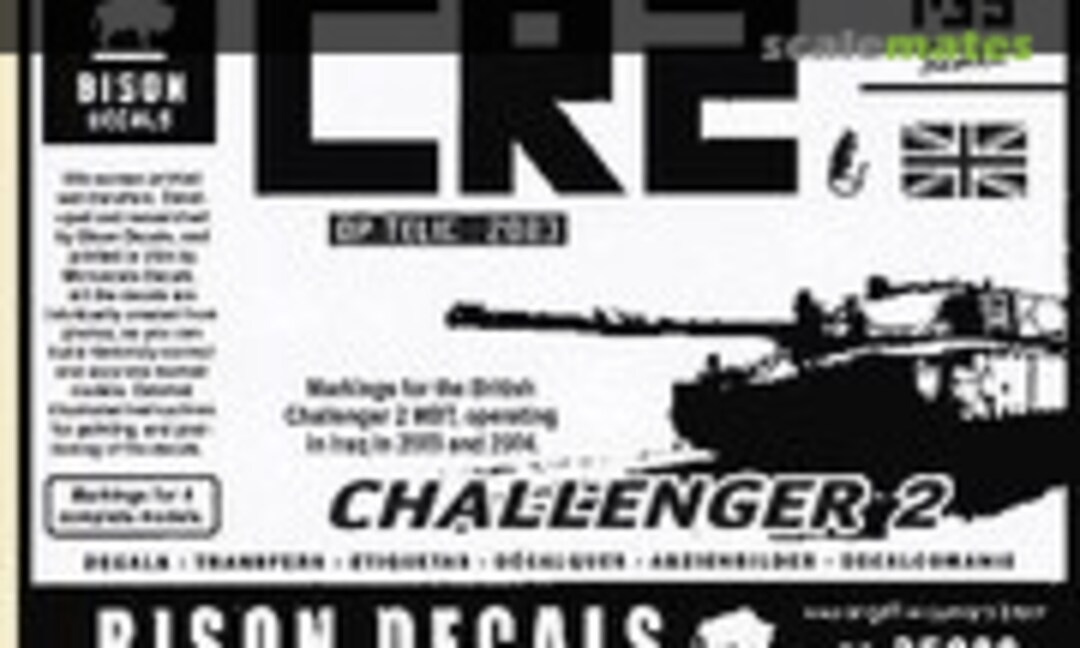 1:35 Challenger 2 in Iraq 2003-2004 (Bison Decals 35008) 35008