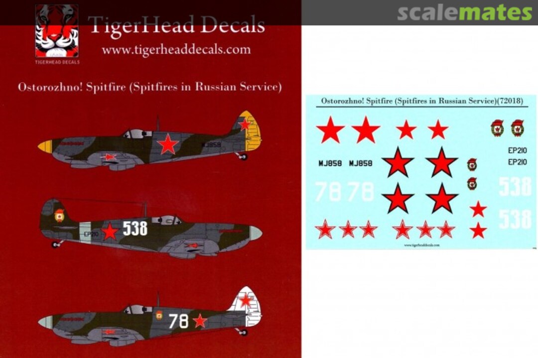 Boxart Ostorozhno! Spitfire 72018 Tigerhead Models