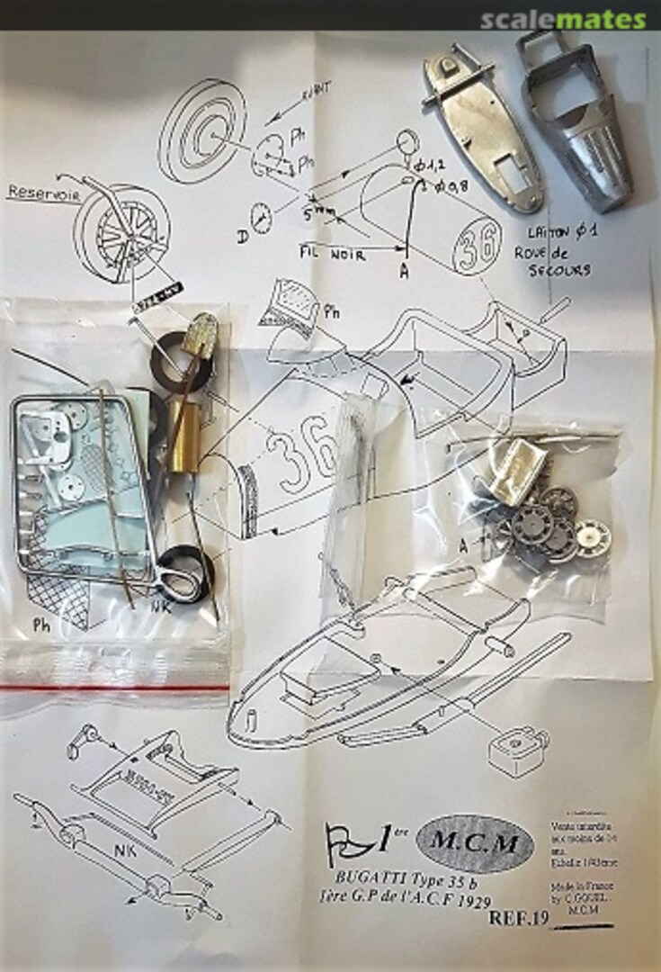Boxart Bugatti Type 35b 19 M.C.M. Boxart Bugatti Type 35b 19 M.C.M.