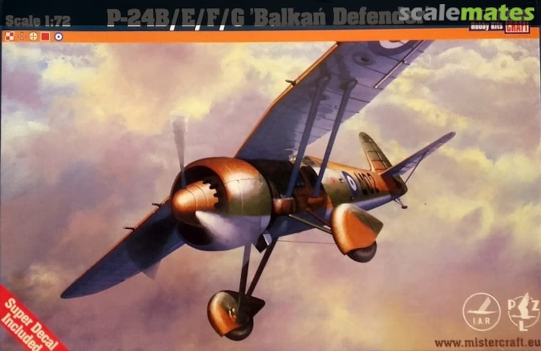 Boxart P-24B/E/F/G 'Balkan Defender' D-225 MisterCraft Boxart P-24B/E/F/G 'Balkan Defender' D-225 MisterCraft