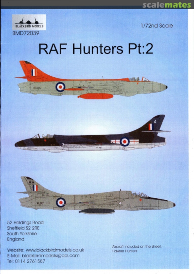 Boxart RAF Hunters Pt.2 BMD72039 Blackbird Models Boxart RAF Hunters Pt.2 BMD72039 Blackbird Models
