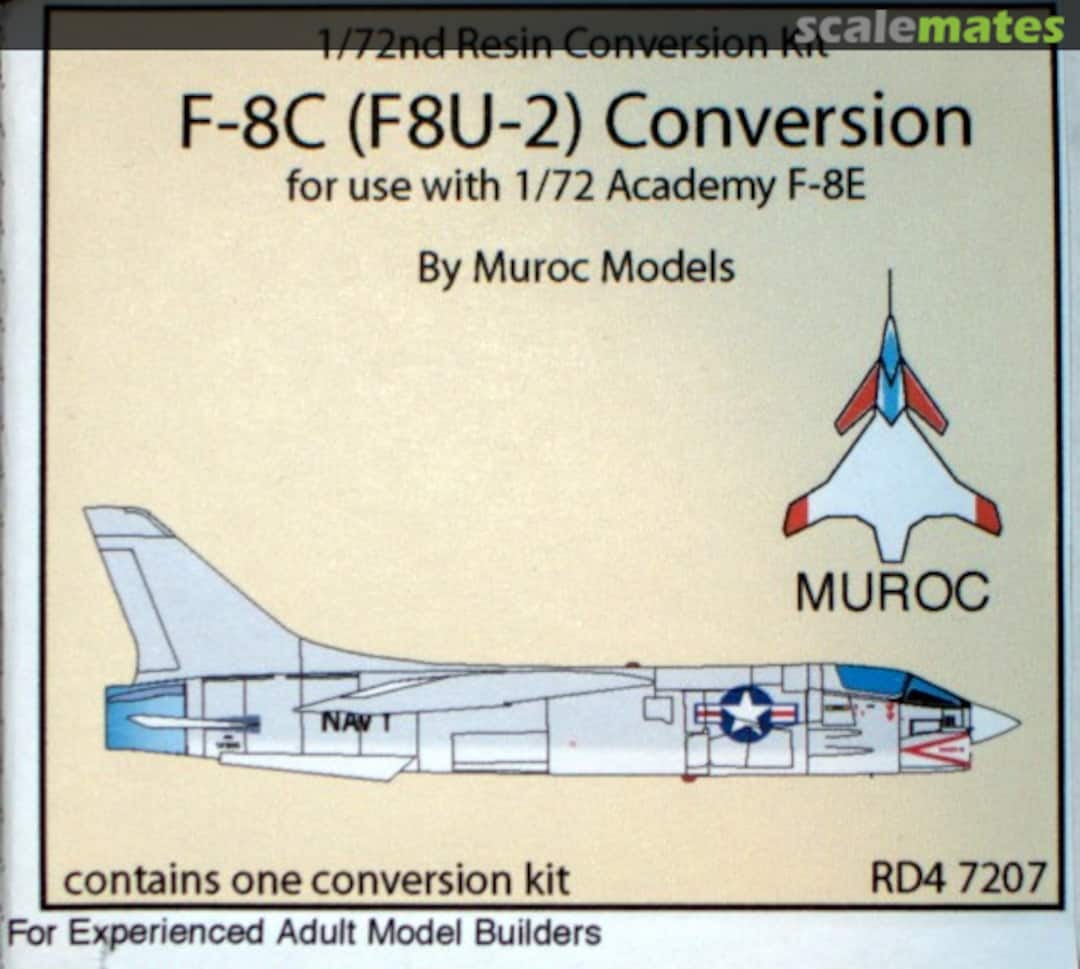 Boxart F-8C (F8U-2) Conversion RD4 7207 Muroc Models Boxart F-8C (F8U-2) Conversion RD4 7207 Muroc Models
