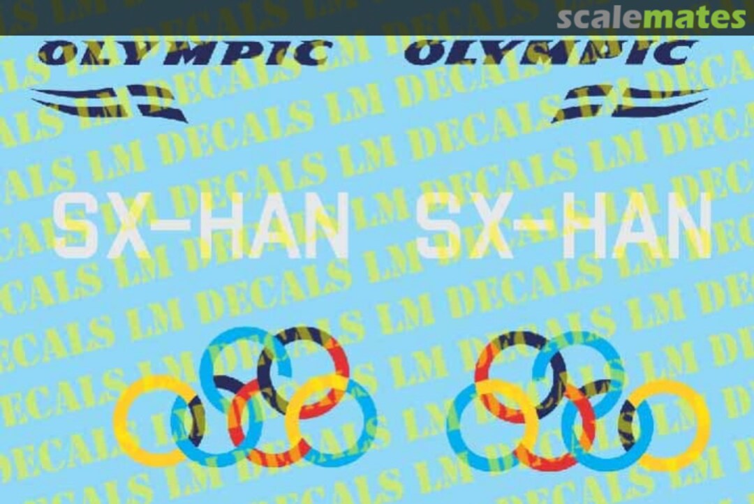 Boxart Olympic Aviation Aérospatiale Alouette II LMX 0054 LM Decals Boxart Olympic Aviation Aérospatiale Alouette II LMX 0054 LM Decals