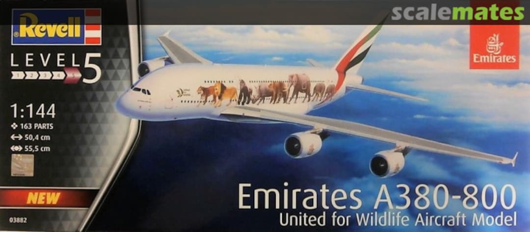 Boxart Airbus A380 Emirates "Wild-Life" 03882 Revell Boxart Airbus A380 Emirates "Wild-Life" 03882 Revell