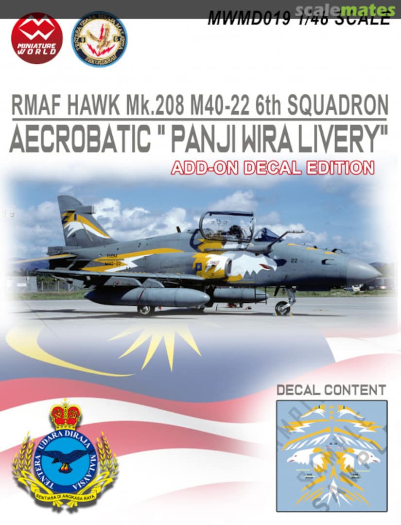 Boxart RMAF Hawk Mk.208 M40-22 6th Squadron MWMD019 Modelkits Official Boxart RMAF Hawk Mk.208 M40-22 6th Squadron MWMD019 Modelkits Official