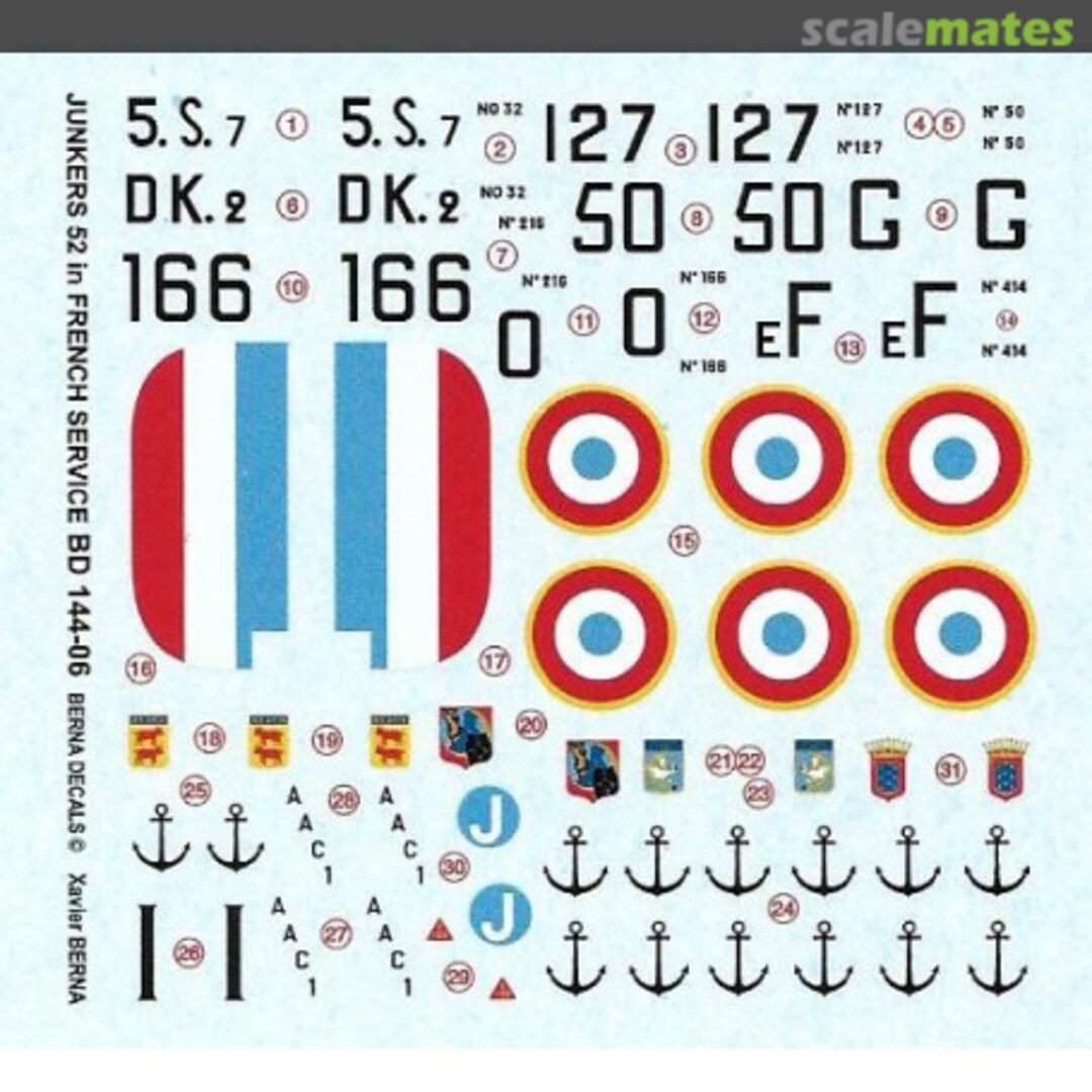 Boxart Junkers Ju 52 BD 144-06 Berna Decals Boxart Junkers Ju 52 BD 144-06 Berna Decals