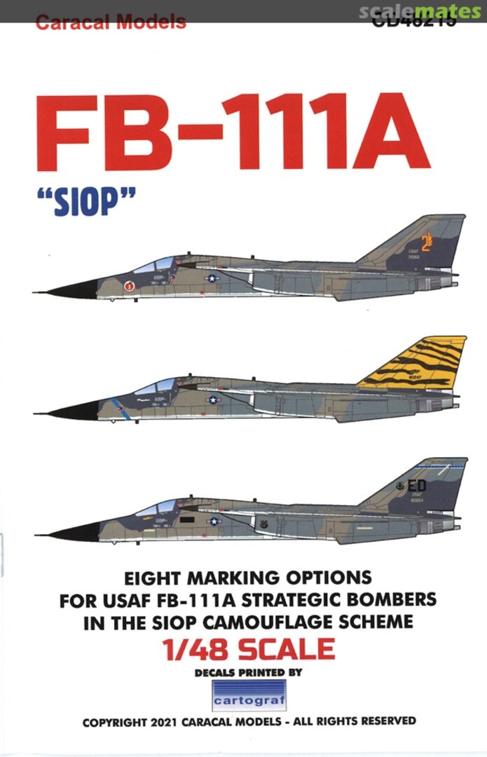 Boxart FB-111A CD48215 Caracal Models Boxart FB-111A CD48215 Caracal Models