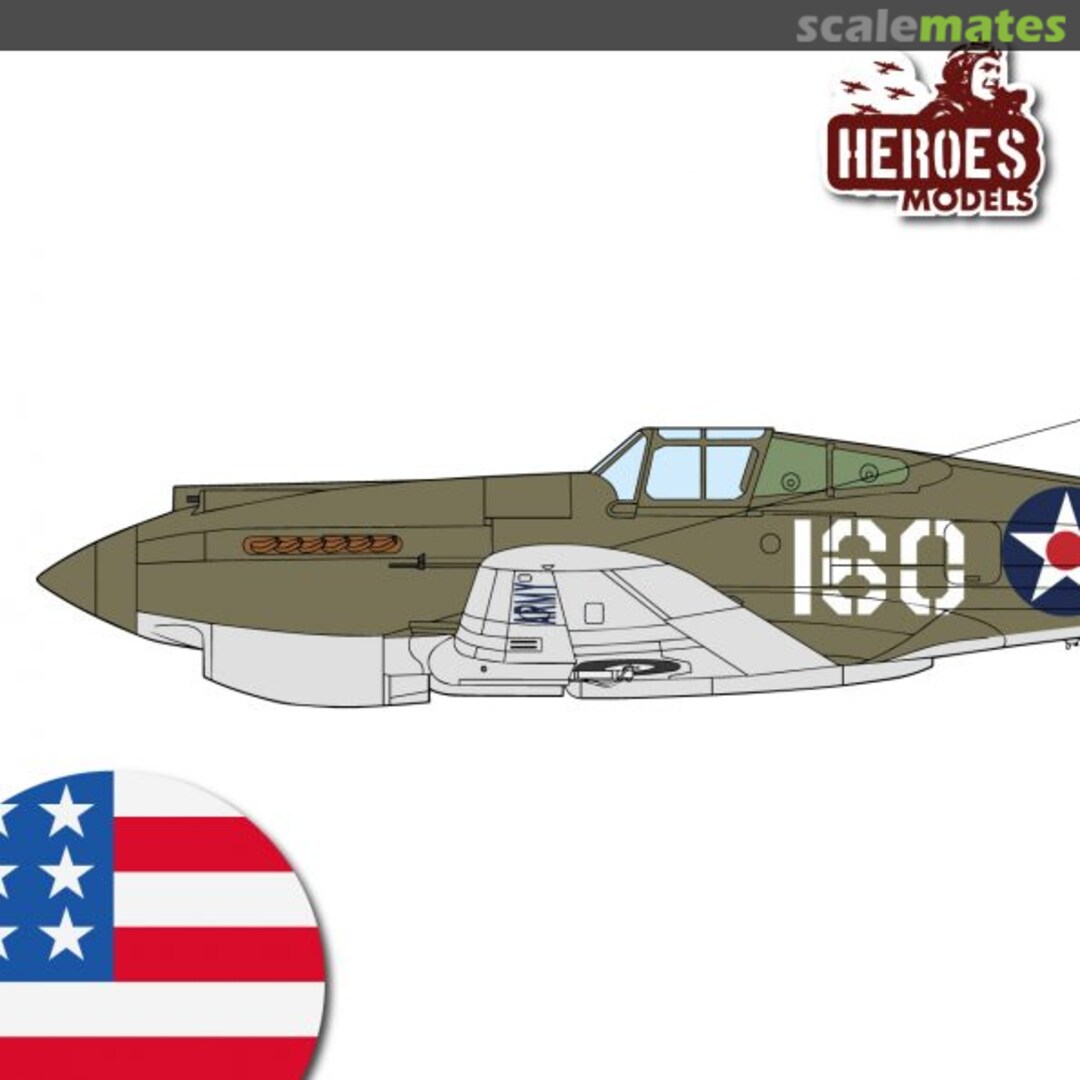 Boxart P-40B | 47th P.S. – 15th P.G. USAAF HM-OS14429 Heroes Models