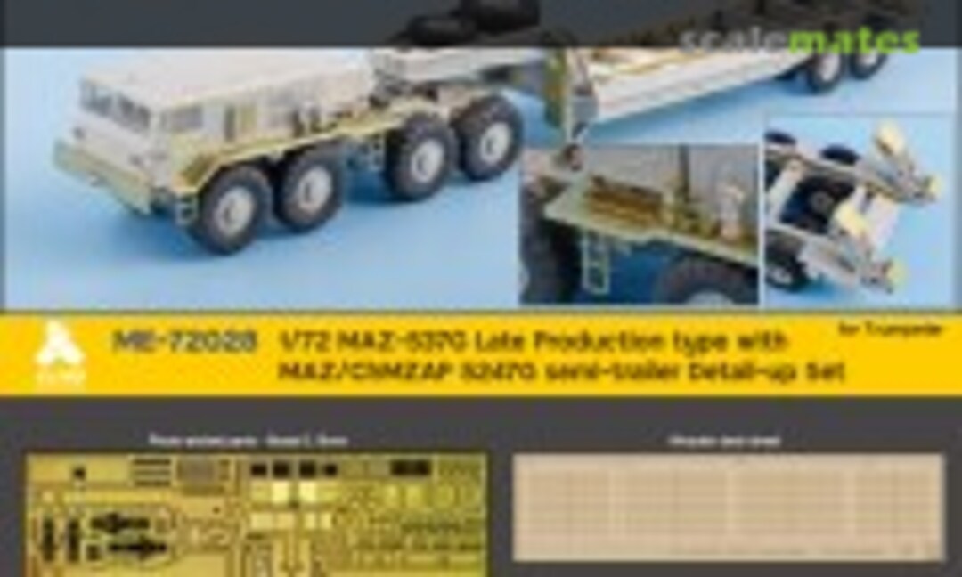 1:72 MAZ-537G Late with MAZ/ChMZAP 5247G detail-up set (Tetra Model Works ME-72028) ME-72028