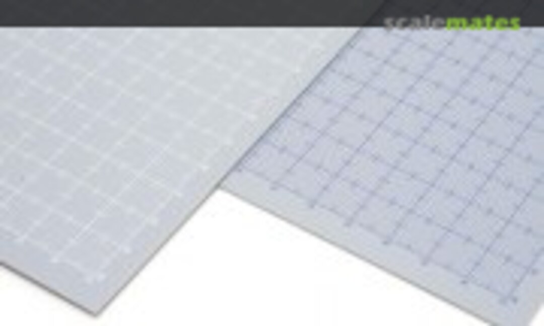 No Plastic Plate with Printed Scale - 1mm (Wave Corporation OM-403-580) OM-403-580