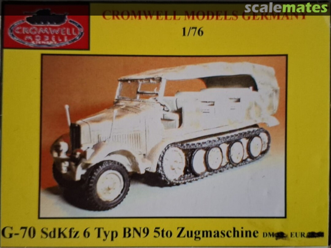 Boxart Sd.Kfz 6 Typ BN9 5to Zugmaschine G-70 Cromwell Models Boxart Sd.Kfz 6 Typ BN9 5to Zugmaschine G-70 Cromwell Models