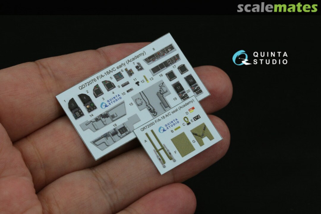 Contents F/A-18A/C Early* Hornet interior 3D decals QD72076 Quinta Studio Contents F/A-18A/C Early* Hornet interior 3D decals QD72076 Quinta Studio