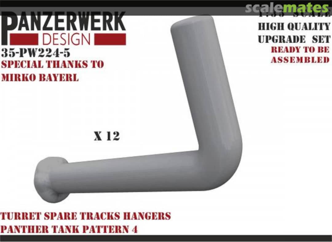 Boxart Panther spare track hanger turret pattern 4 35PW-224-5 Panzerwerk design
