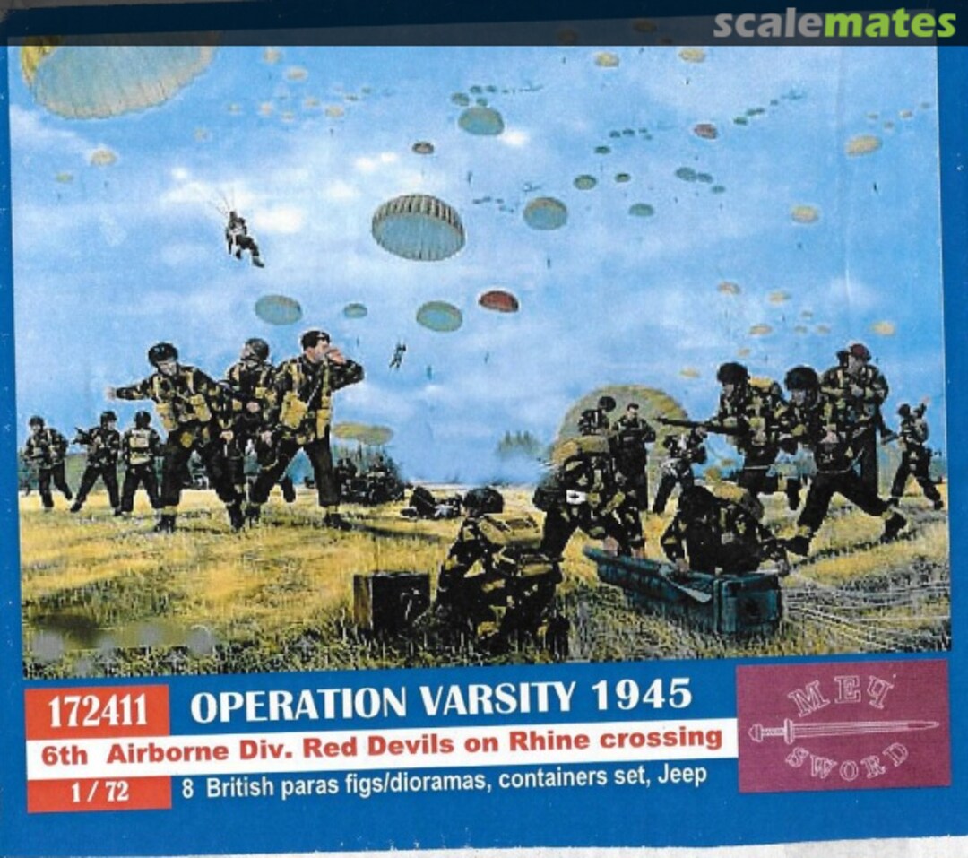 Boxart 6th Airborne Div. Red Devils on Rhine crossing 172411 Mets Sword Boxart 6th Airborne Div. Red Devils on Rhine crossing 172411 Mets Sword