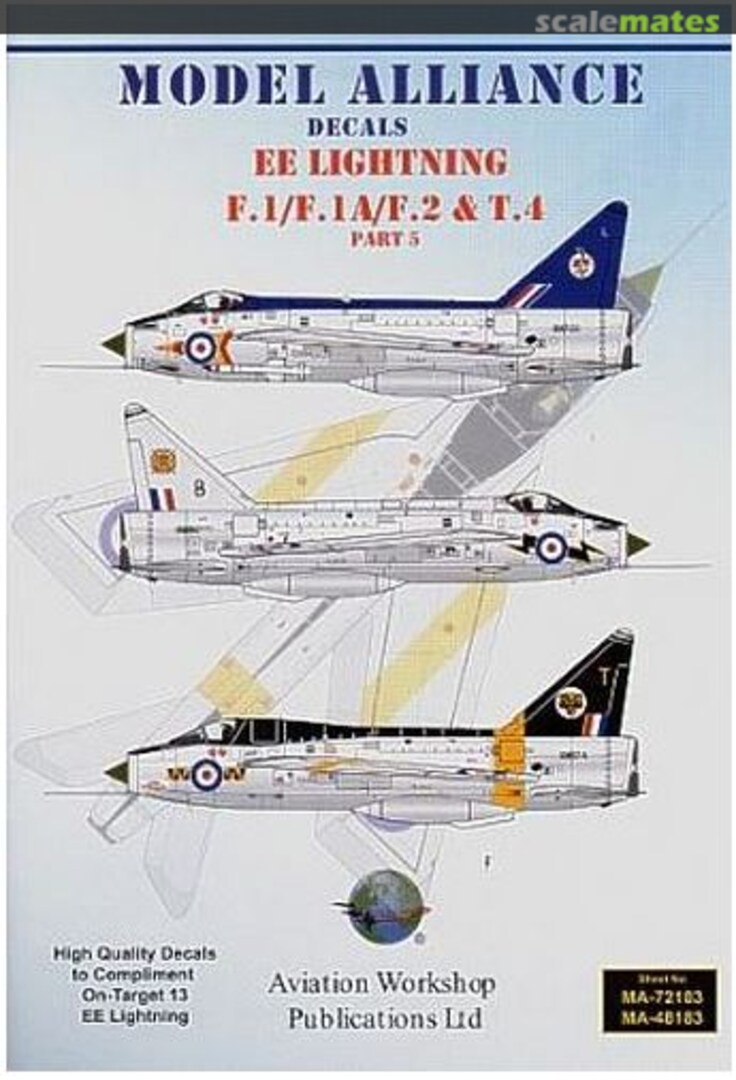 Boxart Lightning F.1 / F.1A / F.2 / T.4 MA-72183 Model Alliance Boxart Lightning F.1 / F.1A / F.2 / T.4 MA-72183 Model Alliance