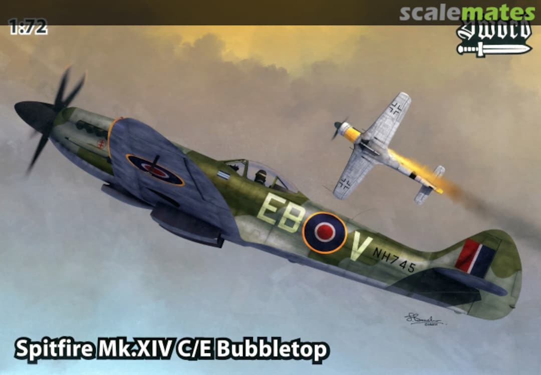 Boxart Spitfire Mk.XIV C/E Bubbletop SW72096 Sword Boxart Spitfire Mk.XIV C/E Bubbletop SW72096 Sword