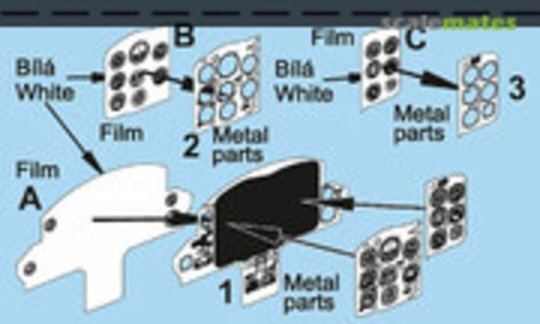 1:72 MiG-15 Late Instrument Panel (MH Models K72926)