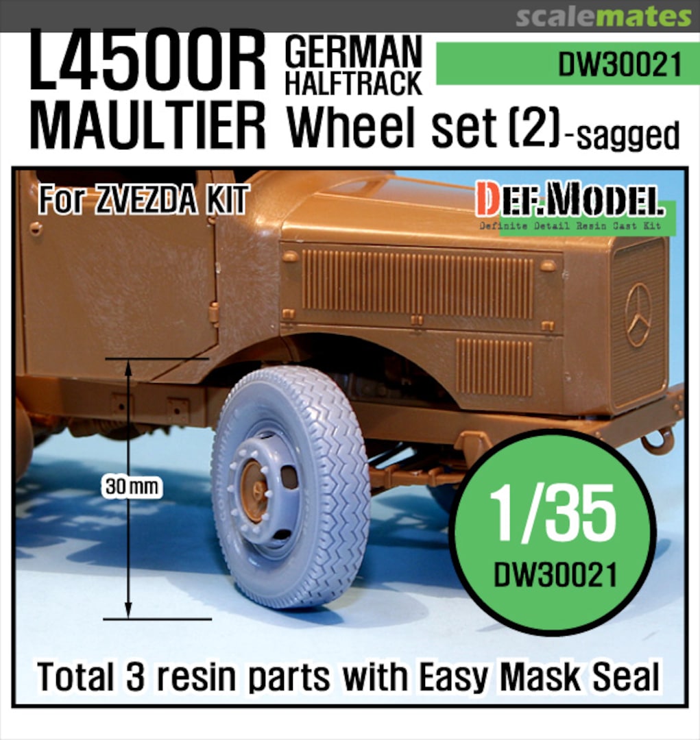 Boxart WW2 German L4500 R Maultier Wheel set 2 DW30021 Def.Model Boxart WW2 German L4500 R Maultier Wheel set 2 DW30021 Def.Model