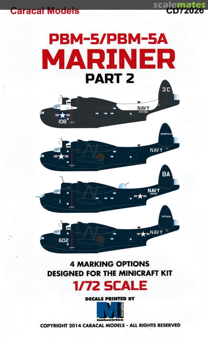 Boxart PBM-5/PBM-5A Mariner CD72026 Caracal Models Boxart PBM-5/PBM-5A Mariner CD72026 Caracal Models