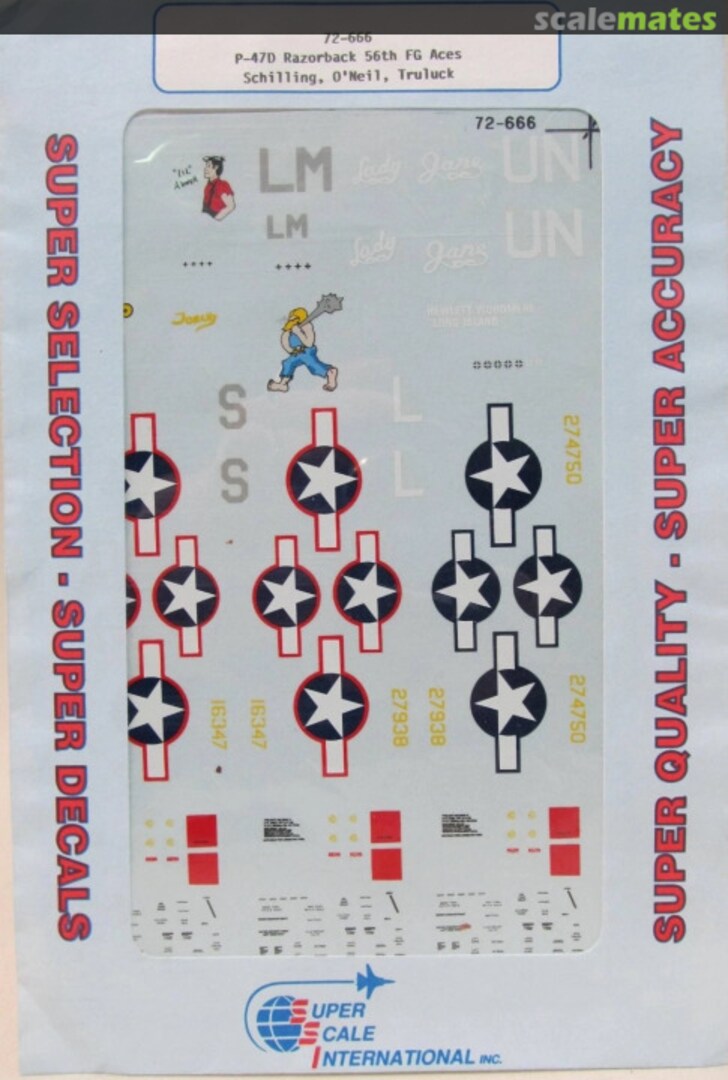 Contents P-47 D Razorbacks, 56th FG Aces 72-666 SuperScale International