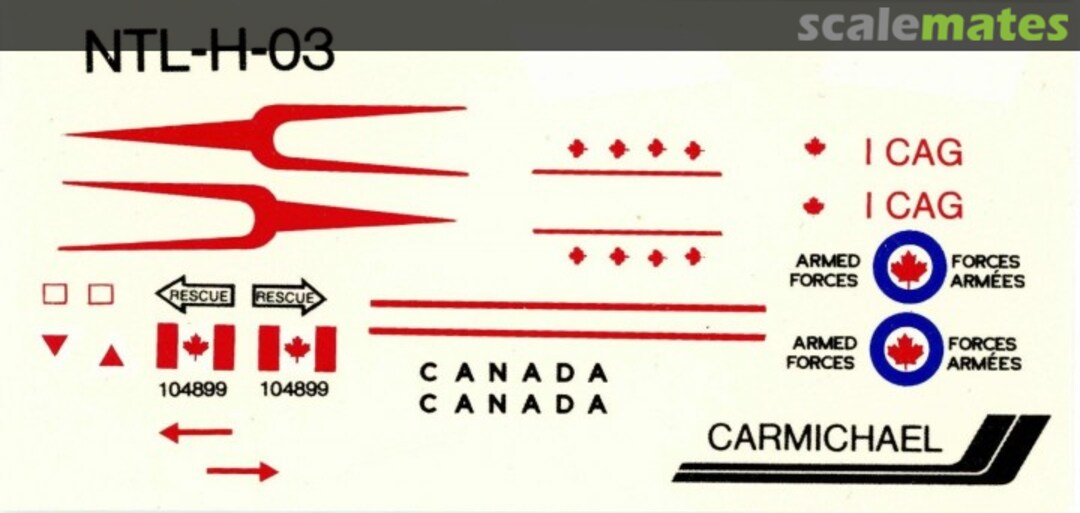 Boxart CF-104 NTL-H-03 Carmichael Decals Boxart CF-104 NTL-H-03 Carmichael Decals