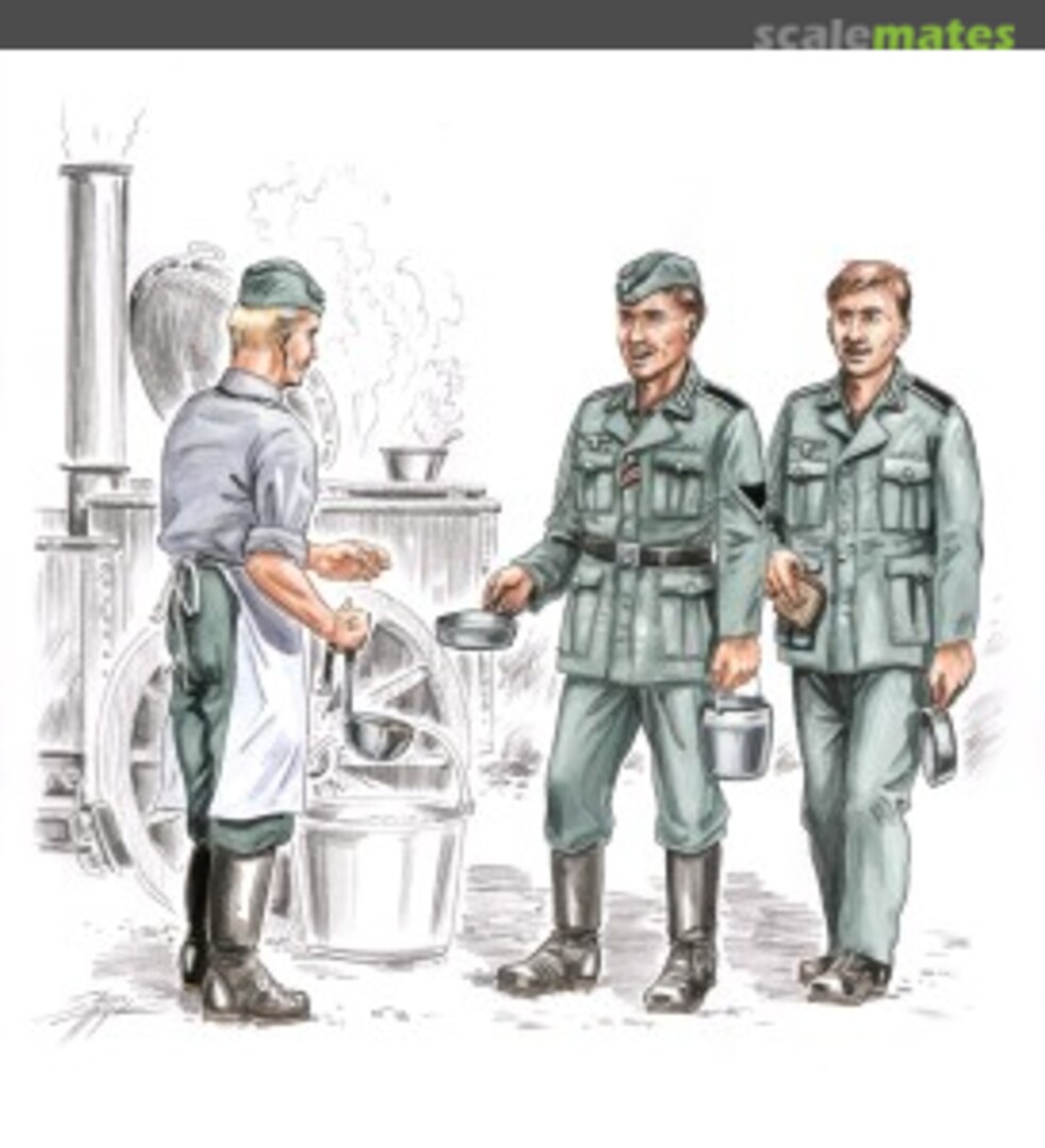 Boxart German soldiers at rest WW II (3 fig.) F72143 CMK Boxart German soldiers at rest WW II (3 fig.) F72143 CMK