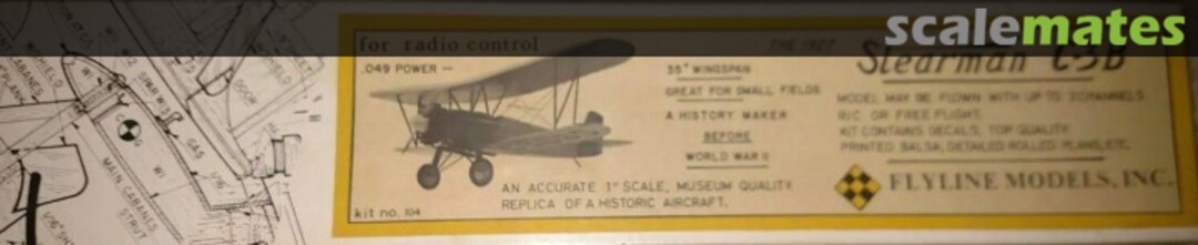 Boxart The Stearman C3B 104 Flyline Models, Inc. Boxart The Stearman C3B 104 Flyline Models, Inc.
