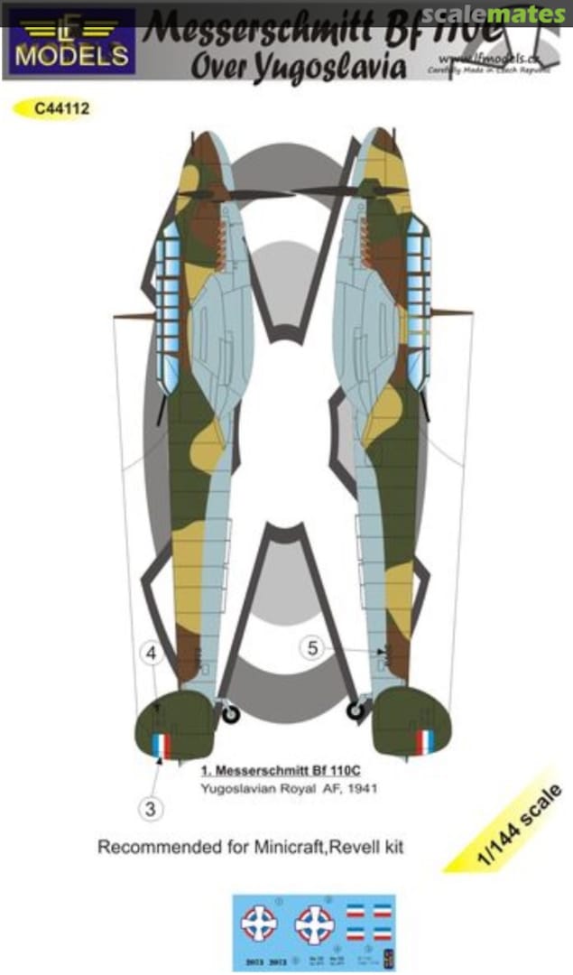 Boxart Messerschmitt Bf 110C C44112 LF Models