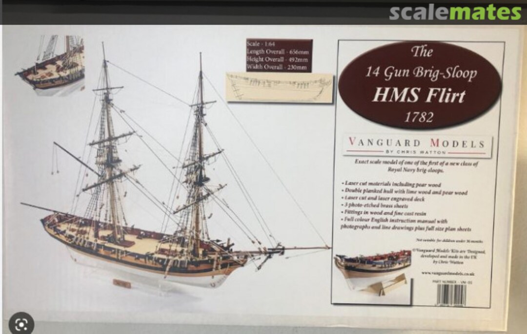 Boxart HMS Flirt - 1782 VM-05 Vanguard Models Boxart HMS Flirt - 1782 VM-05 Vanguard Models