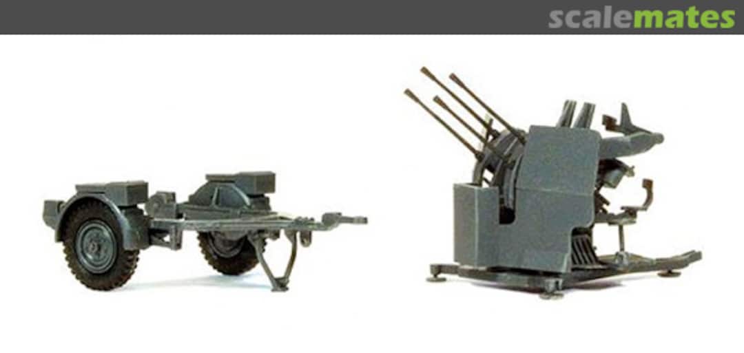 Boxart 2 cm Flakvierling 38 with trailer SdAnh 52 16582 Preiser Boxart 2 cm Flakvierling 38 with trailer SdAnh 52 16582 Preiser