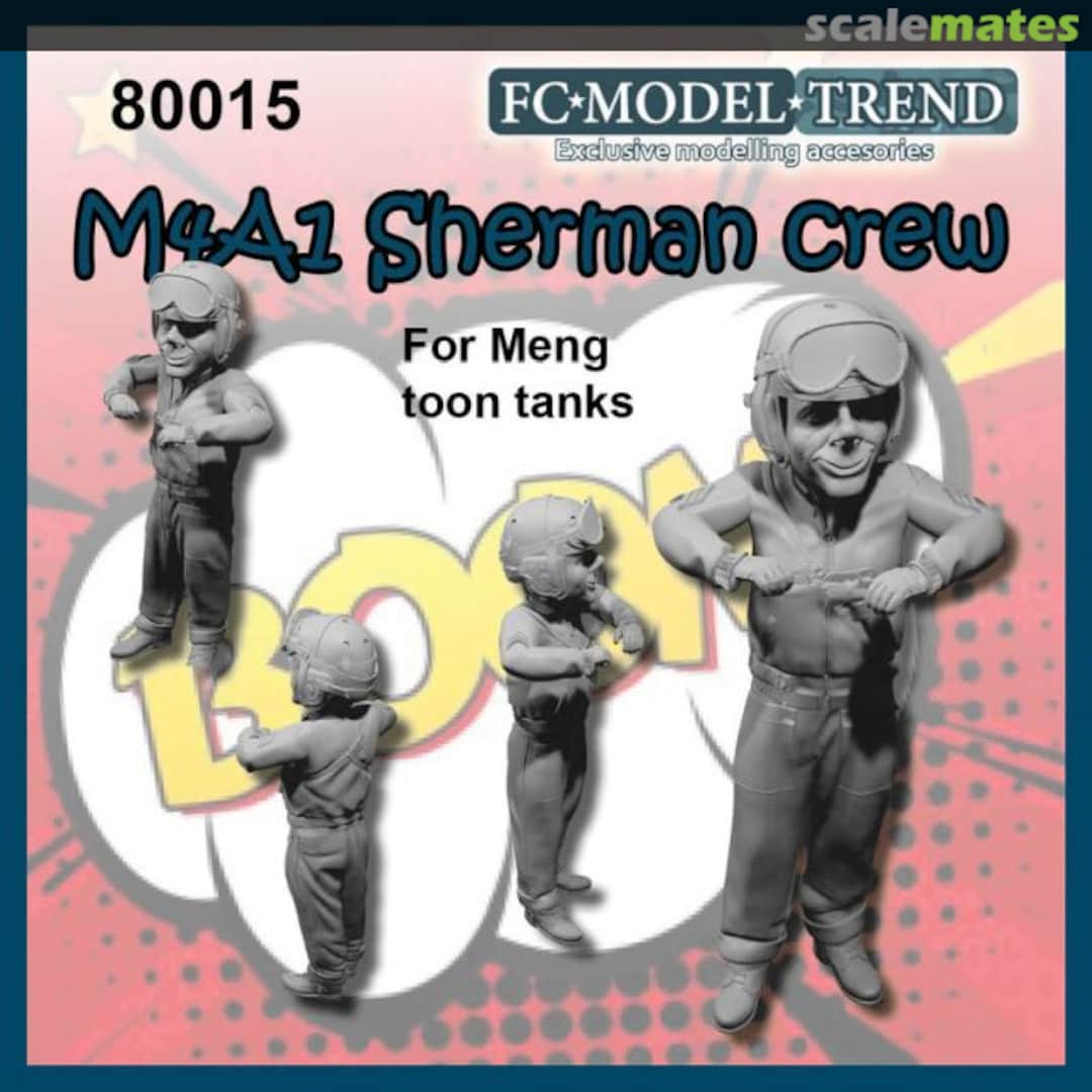 Boxart M4A1 Sherman crew 80015 FC Model Trend Boxart M4A1 Sherman crew 80015 FC Model Trend