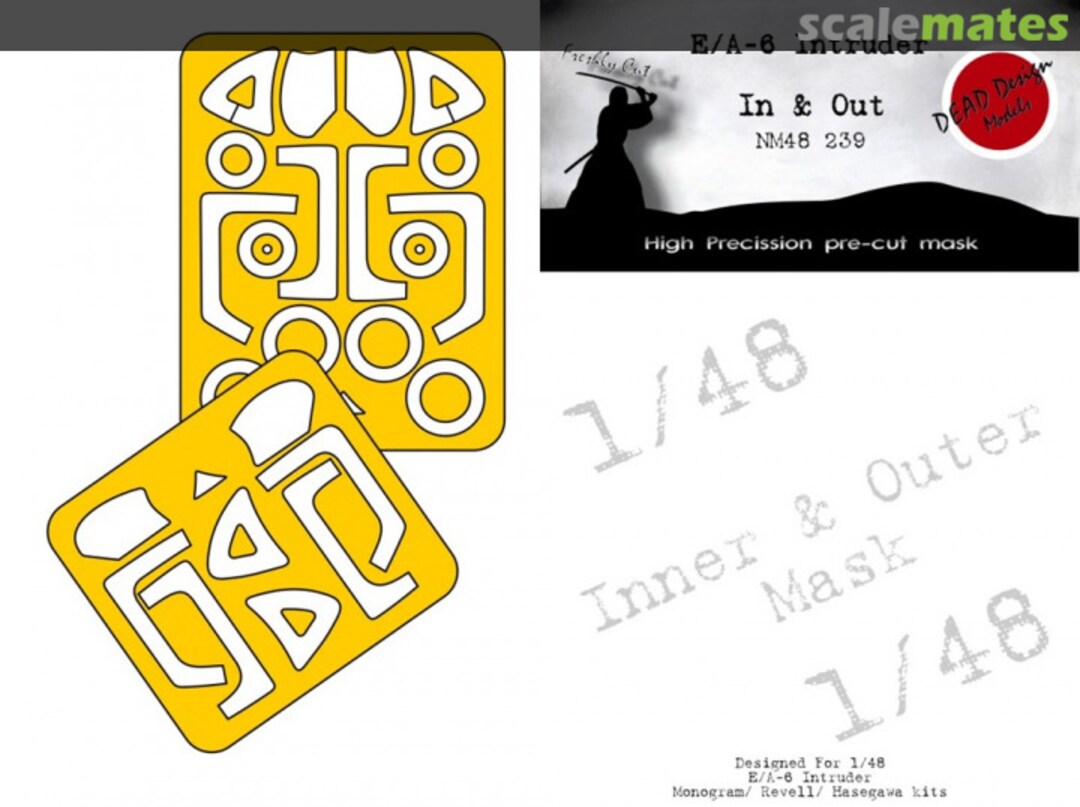 Boxart Grumman E/A-6 Intruder - In & Out Canopy Mask NM48239 DEAD Design Models Boxart Grumman E/A-6 Intruder - In & Out Canopy Mask NM48239 DEAD Design Models