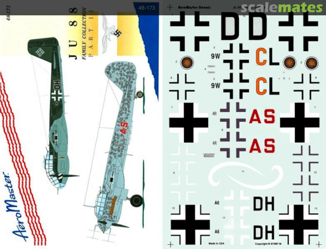 Boxart Ju 88 Family Collection Pt. II 48-173 AeroMaster Boxart Ju 88 Family Collection Pt. II 48-173 AeroMaster