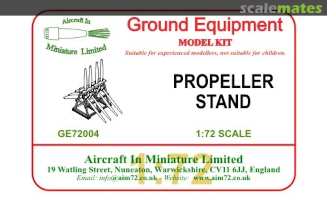 Boxart Propeller stand GE72004 Aircraft In Miniature Ltd Boxart Propeller stand GE72004 Aircraft In Miniature Ltd