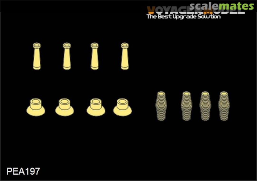 Boxart AFV Antenna Base Set 1 (4 pcs) PEA197 Voyager Model Boxart AFV Antenna Base Set 1 (4 pcs) PEA197 Voyager Model