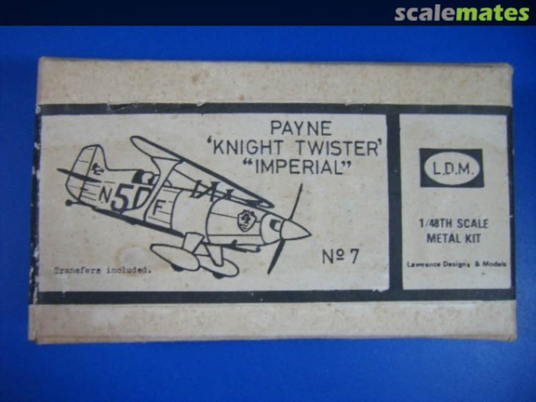 Boxart Payne Knight Twister Imp'l 7 Lawrence Designs & Models Boxart Payne Knight Twister Imp'l 7 Lawrence Designs & Models