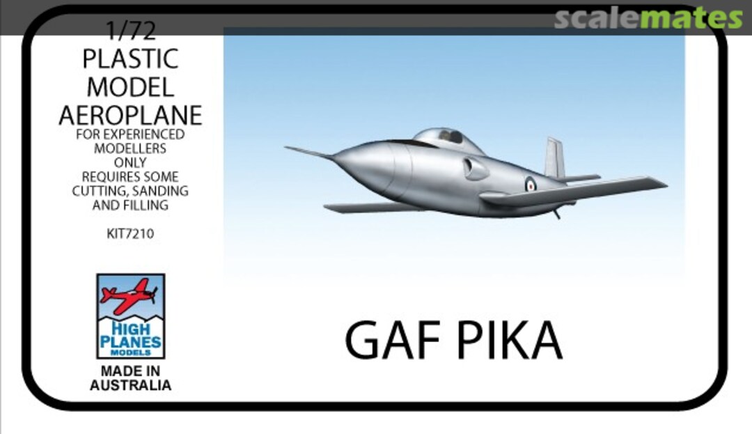 Boxart GAF Pika HPK072010 High Planes Models Boxart GAF Pika HPK072010 High Planes Models