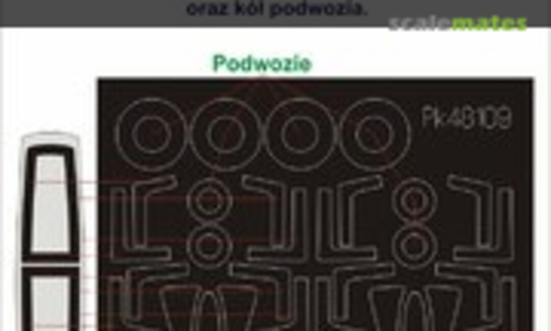 1:48 Maski do kabin F-14A Tomcat for Tamiya (Pmask PK48109) PK48109