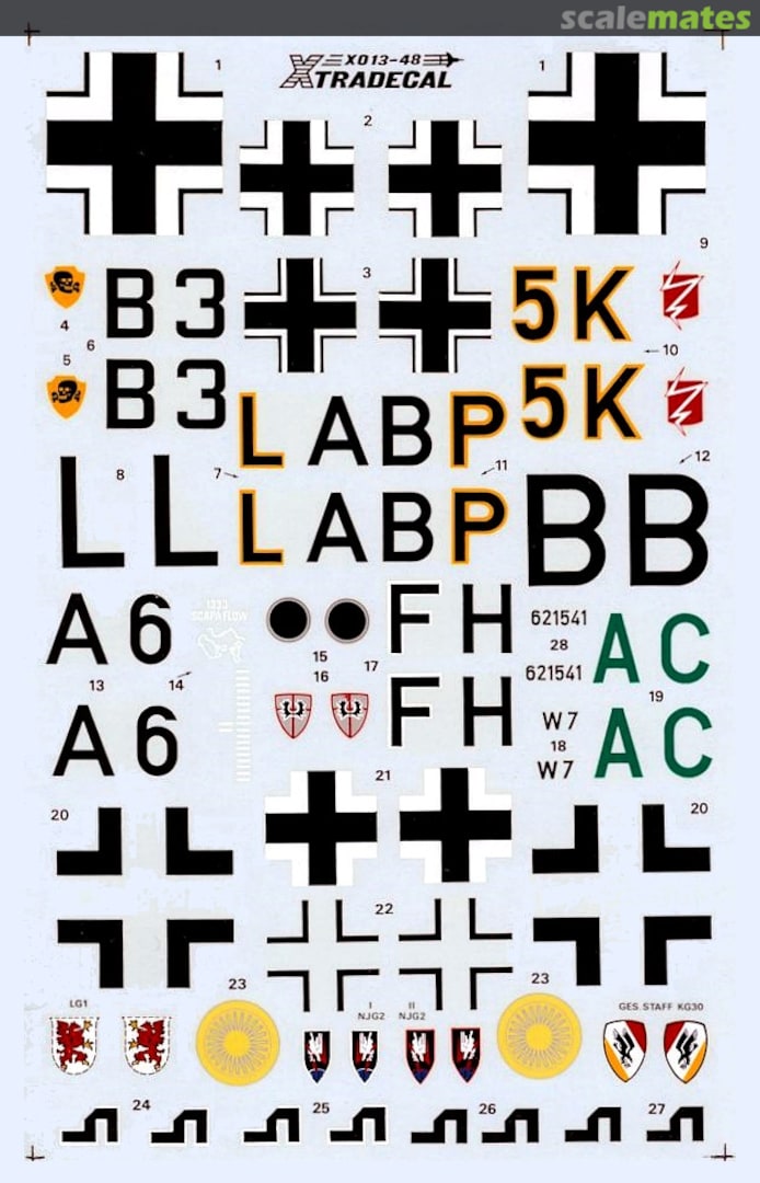 Boxart Junkers Ju 88A, C, G X013-48 Xtradecal Boxart Junkers Ju 88A, C, G X013-48 Xtradecal