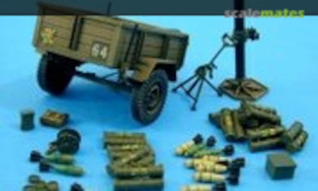 1:35 4.2 Inch Mortar + Trailer & Ammunition (Accurate Armour G007) G007