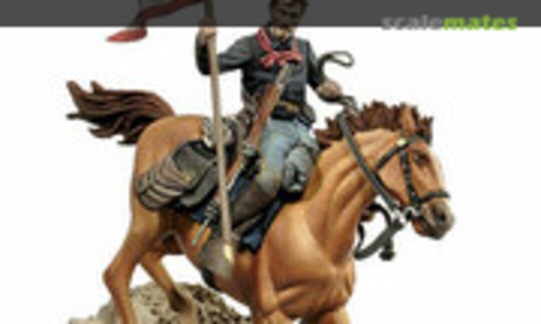 54mm U.S. Cavalry Flag Bearer, 1876 (Andrea Miniatures S4-F44) S4-F44