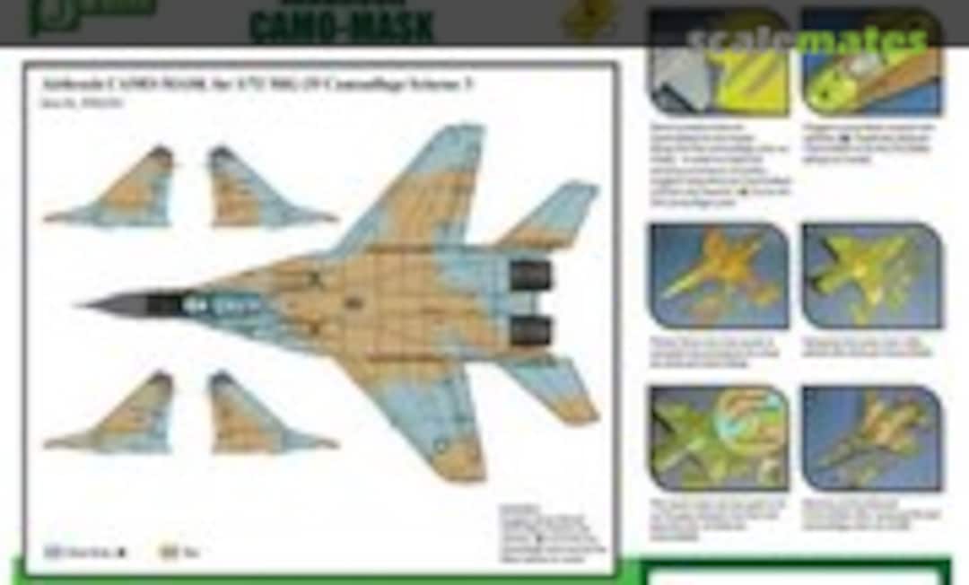 1:72 Airbrush CAMO-Mask Iranian MiG-29 Scheme 3, J's Work 5181 (J's Work PPA5181) PPA5181
