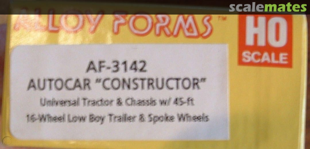 Boxart Autocar Construcktor Universal Tractor & Chassis AF-3142 Alloy Forms Boxart Autocar Construcktor Universal Tractor & Chassis AF-3142 Alloy Forms