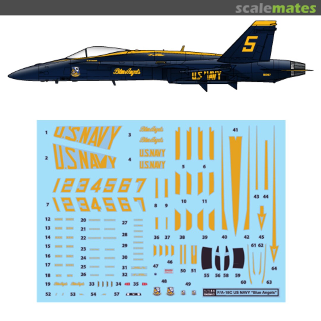 Boxart F/A-18C US NAVY Blue Angels WD44043 Monokio Boxart F/A-18C US NAVY Blue Angels WD44043 Monokio