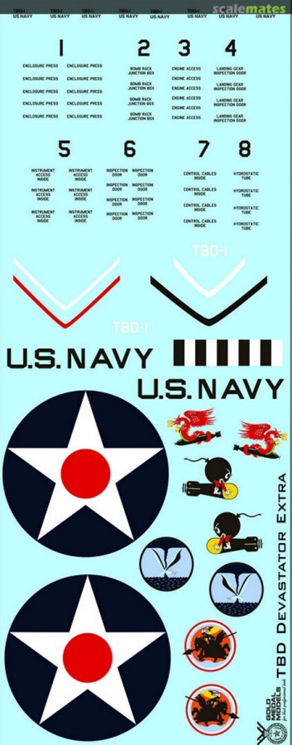 Boxart TBD-1 Devastator - Early Set Add-On A GMM-3205D Gold Medal Models