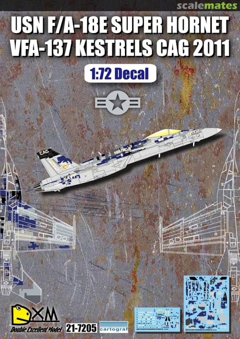 Boxart USN F/A-18E Super Hornet 21-7205 Double Xcellent Model Boxart USN F/A-18E Super Hornet 21-7205 Double Xcellent Model