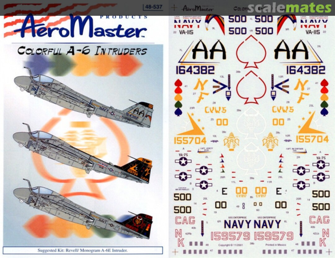 Boxart Coloful A-6 Intruders 48-537 AeroMaster Boxart Coloful A-6 Intruders 48-537 AeroMaster