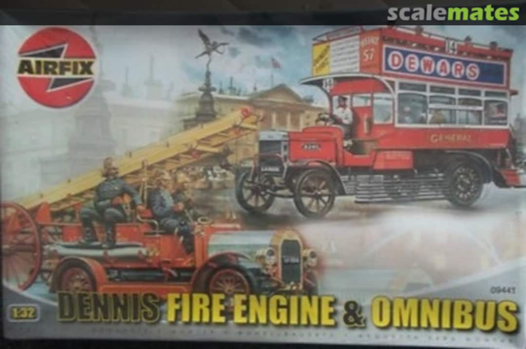 Boxart Dennis Fire Engine & Omnibus 09441 Airfix